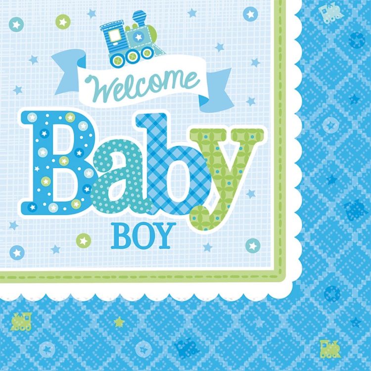 Servetele Welcome Baby Boy