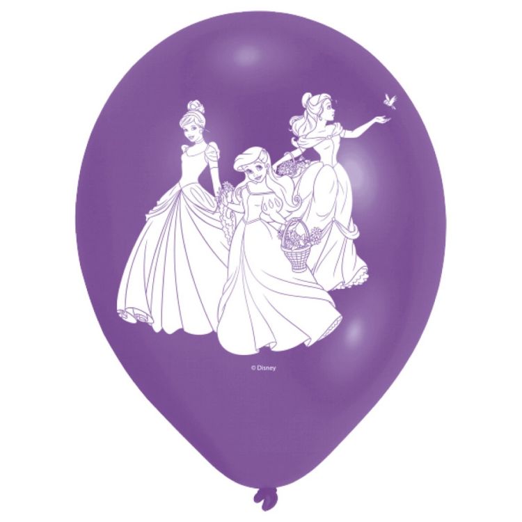 6 Baloane latex Disney Princess - 22 cm