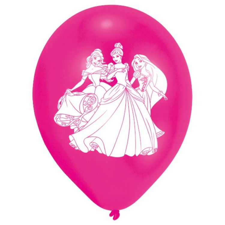 6 Baloane latex Disney Princess - 22 cm
