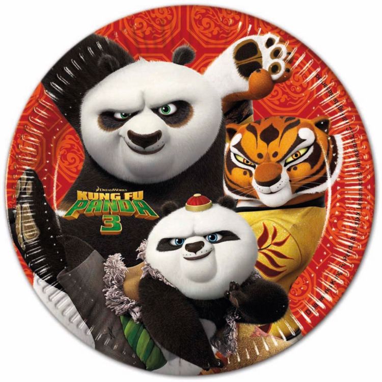 8 Farfurii Kung Fu Panda - 23 cm