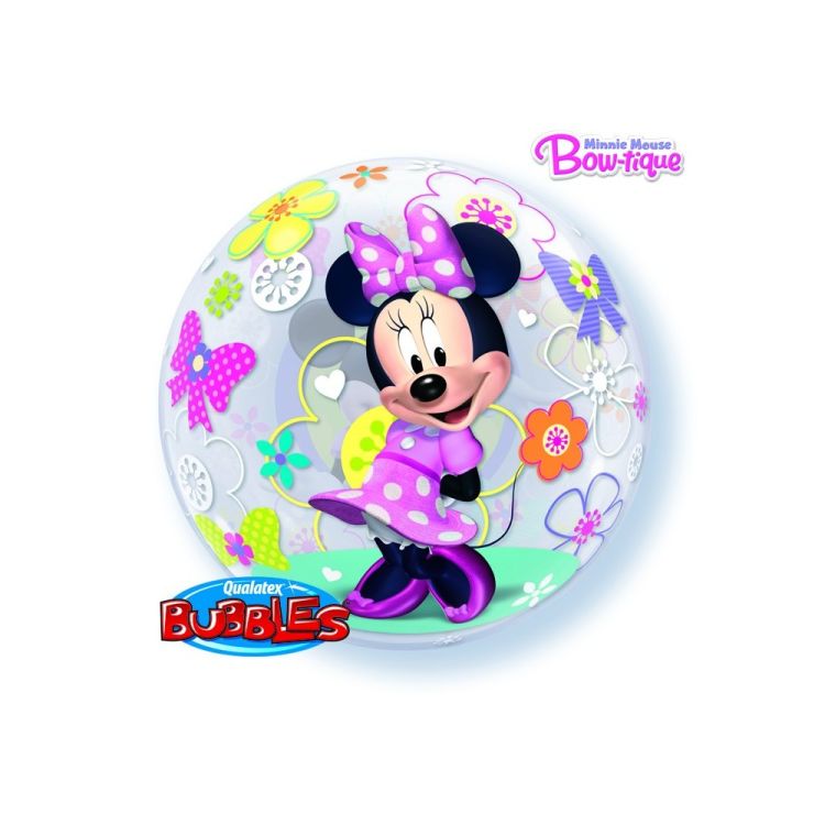 Balon Bubbles Minnie Bow-Tique 56 cm