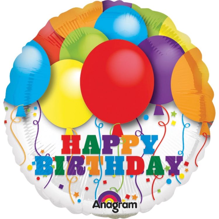 Balon mini folie Happy Birthday 23 cm