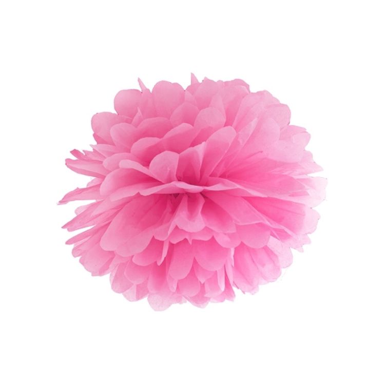 Pompon roz 35 cm