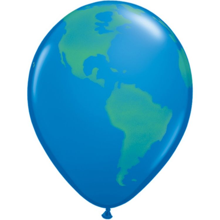 Baloane albastre Glob - 5 buc