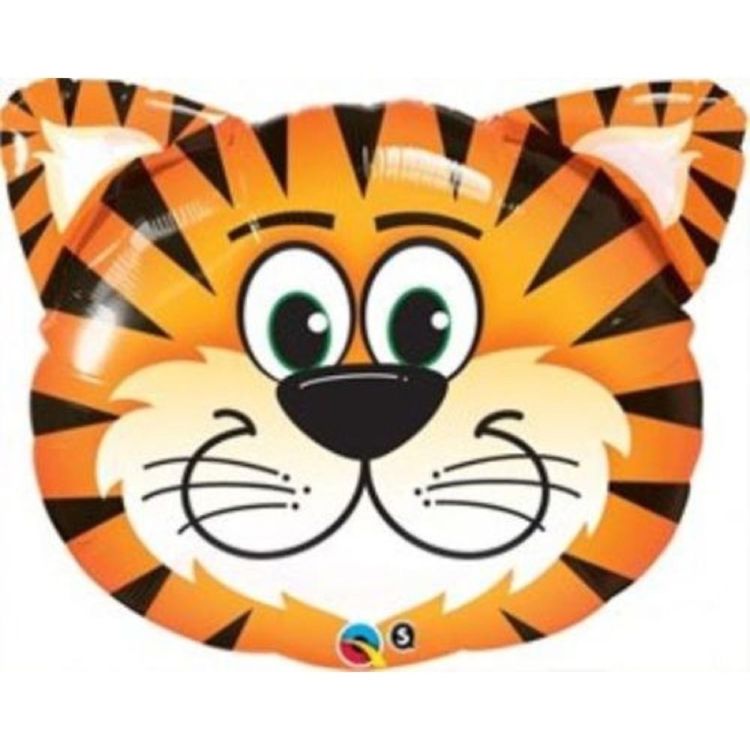 Balon mini folie cap tigru 35 cm