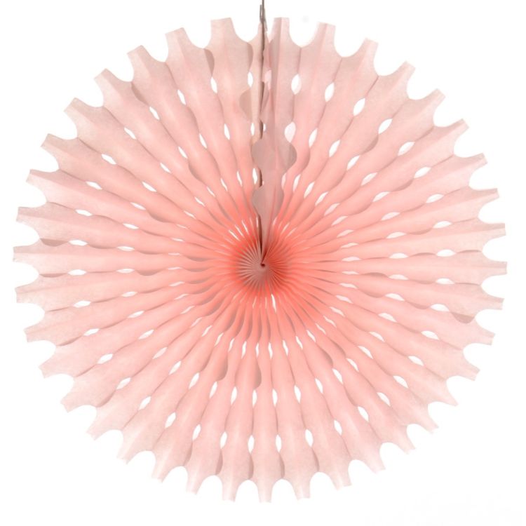 Decoratiune rotunda roz pal - 30 cm