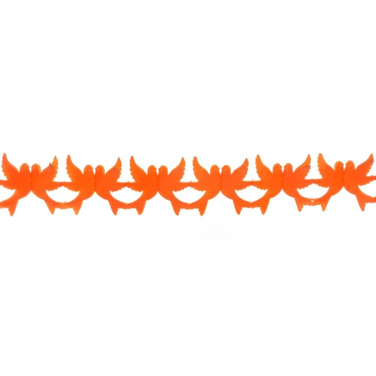 Ghirlanda decorativa porumbei portocalii