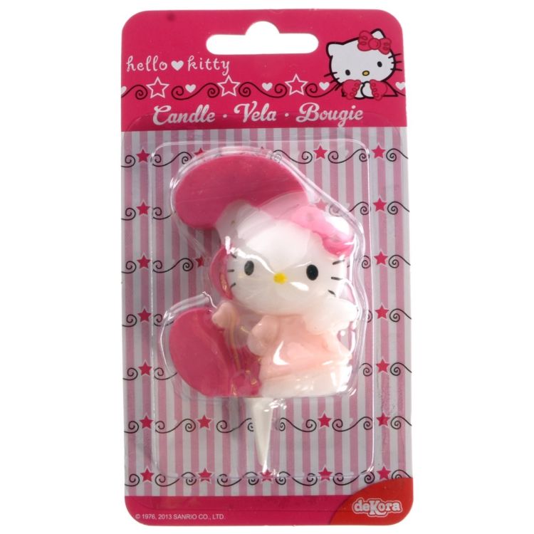 Lumanare cifra 3 Hello Kitty 3D