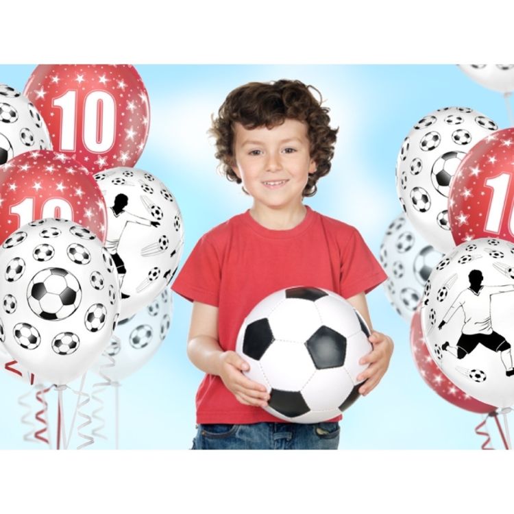 10 baloane fotbalist 30 cm
