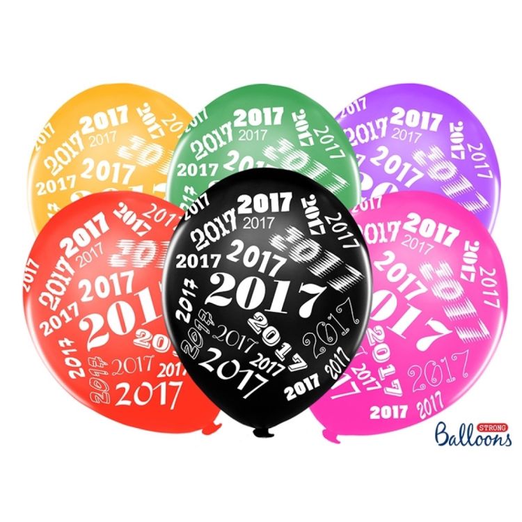 10 baloane sidefate 2017 - 30 cm