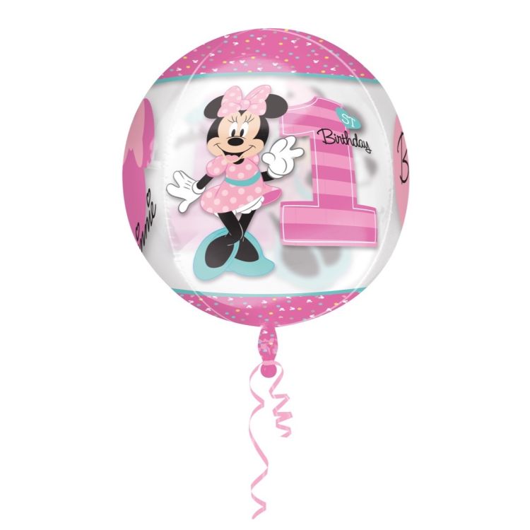 Balon folie transparent Minnie Mouse 38 x 40 cm