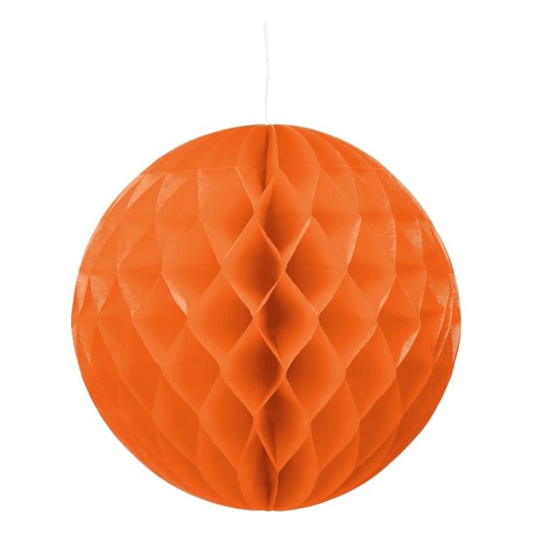 Decoratiune glob portocaliu 30 cm