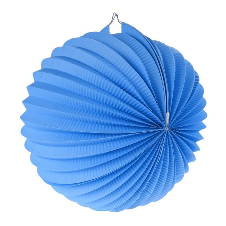 Lampion decorativ bleu 25 cm