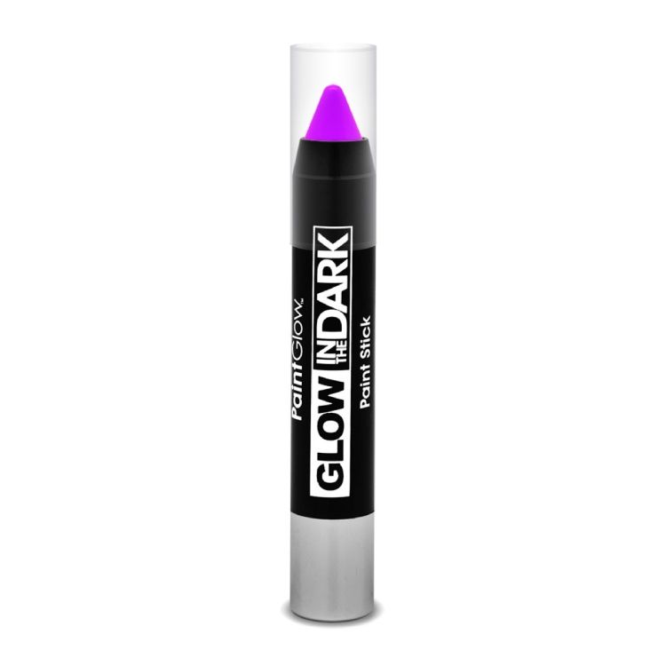 Creion fluorescent violet pentru body art PaintGlow - 3.5 grame