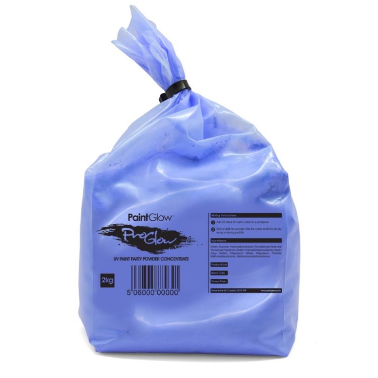 Vopsea pudra UV albastra PaintGlow - 2 kg