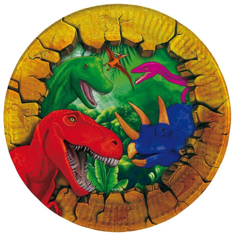 6 Farfurii Dino - 18 cm