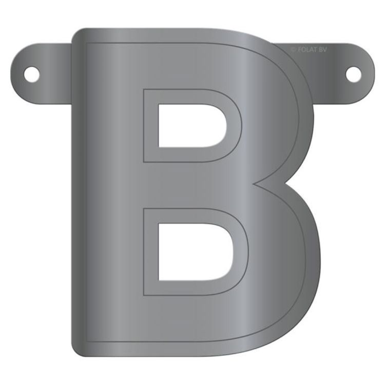 Litera B argintie pentru banner