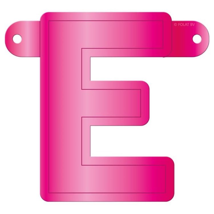 Litera E magenta pentru banner