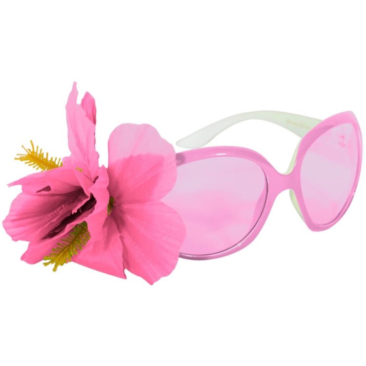 Ochelari cu floare roz