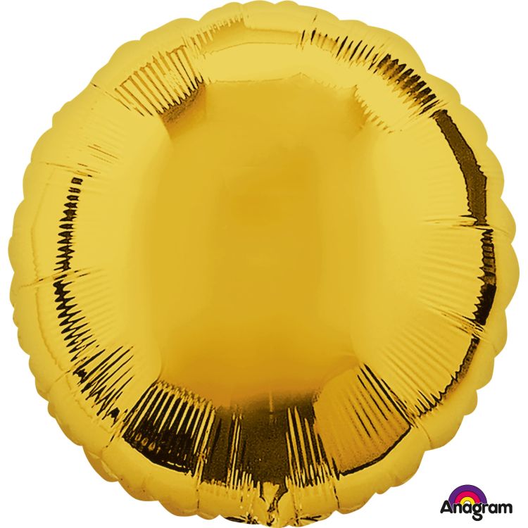 Balon auriu rotund 45 cm