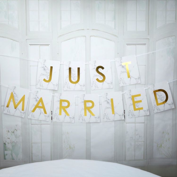 Banner Just Married 2.5 m