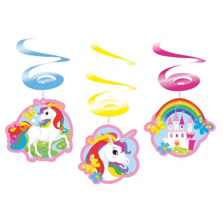 Decoratiuni spirala cu unicorn
