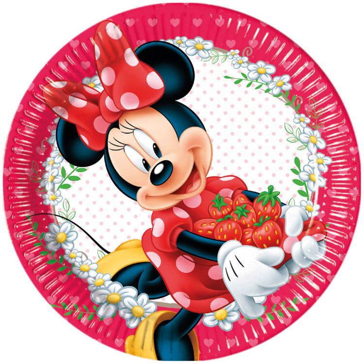 8 farfurii party Minnie Jam Packed with Love 23 cm