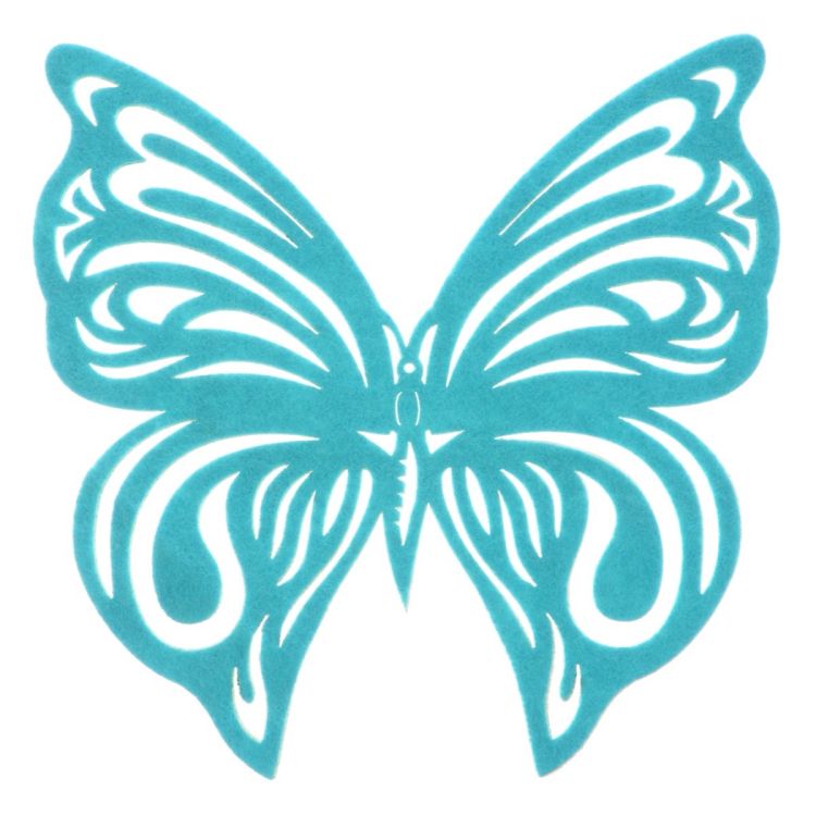 Decoratiune fluture bleu cu adeziv
