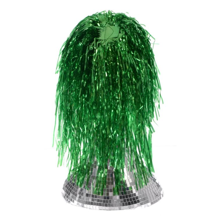 Peruca folie metalizata verde