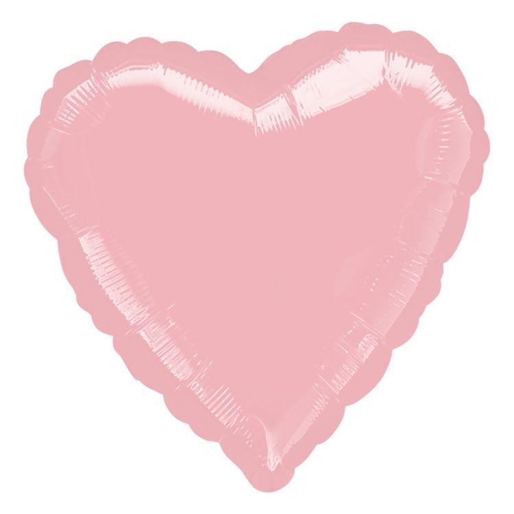 Balon folie inima roz 43 cm