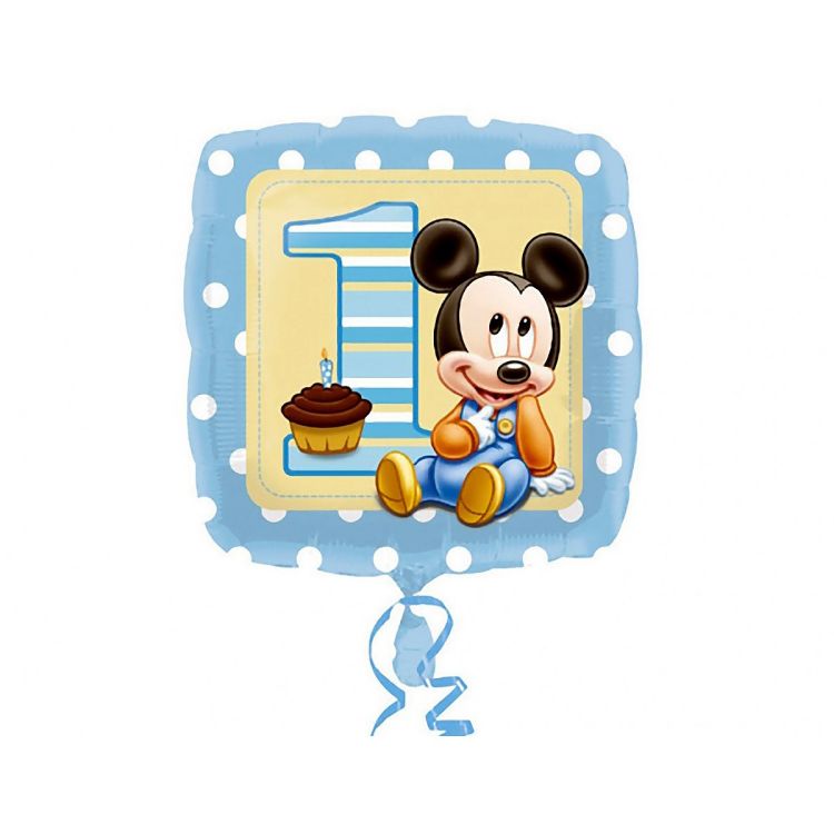 Balon folie metalizata Mickey Mouse 1st Birthday
