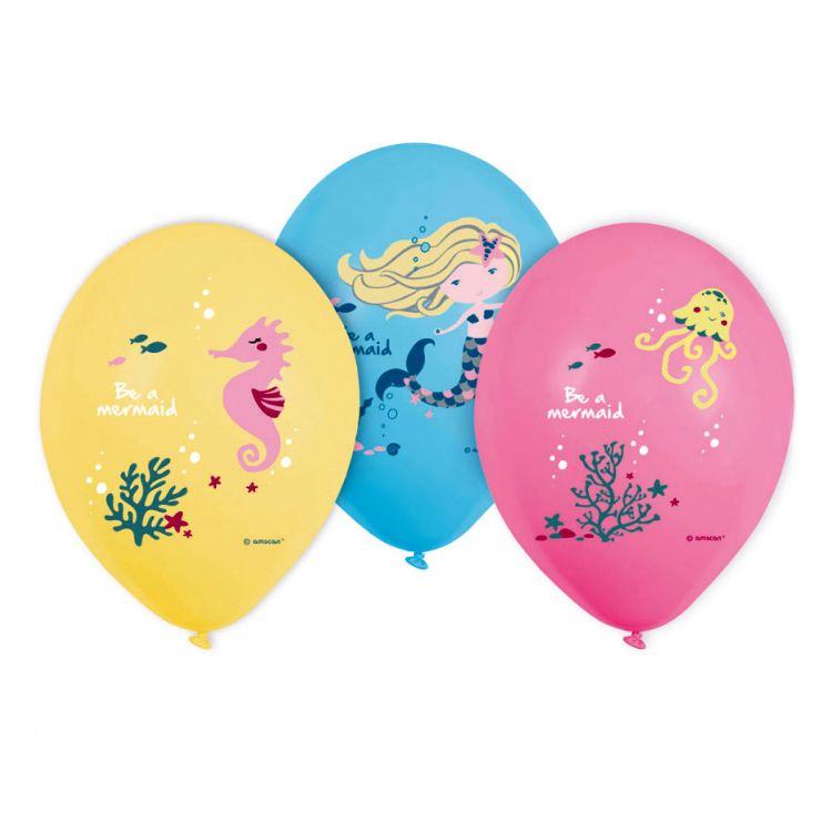 6 baloane Sirena 27 cm
