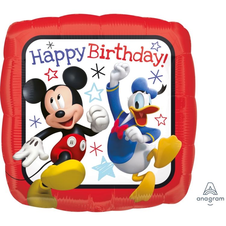 Balon patrat Mickey si Donald 43 cm