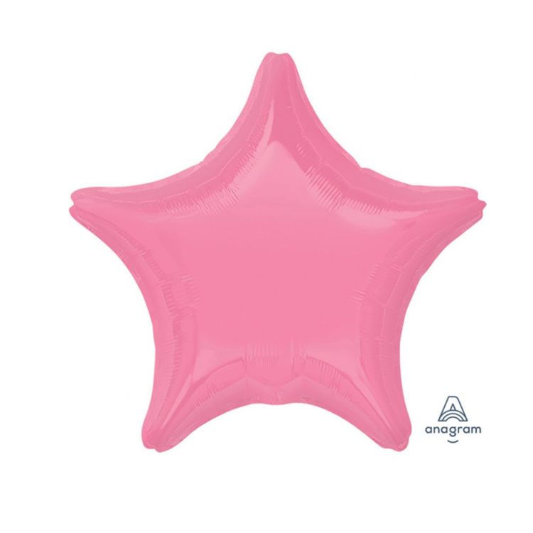 Balon stea roz 43 cm