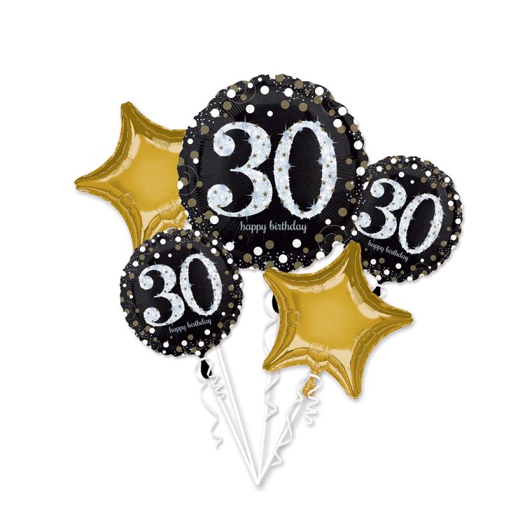 Buchet baloane aniversare 30 ani