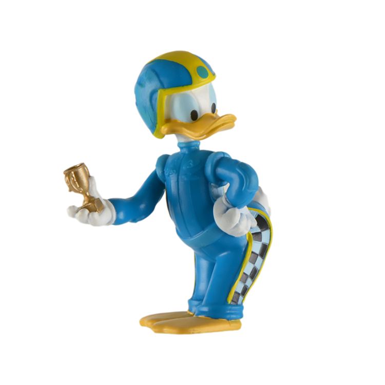 Figurina Donald-Mickey si pilotii de curse