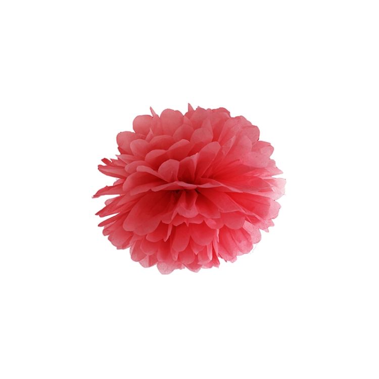 Pompom rosu 25 cm