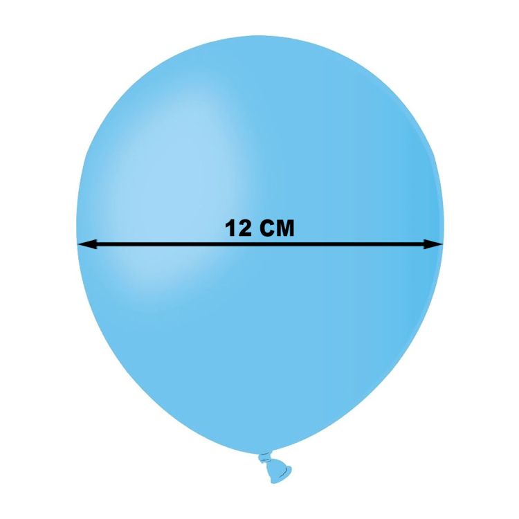 100 Baloane bleu Gemar - 12 cm