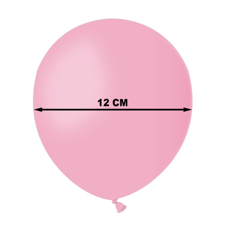 100 Baloane roz Gemar- 12 cm