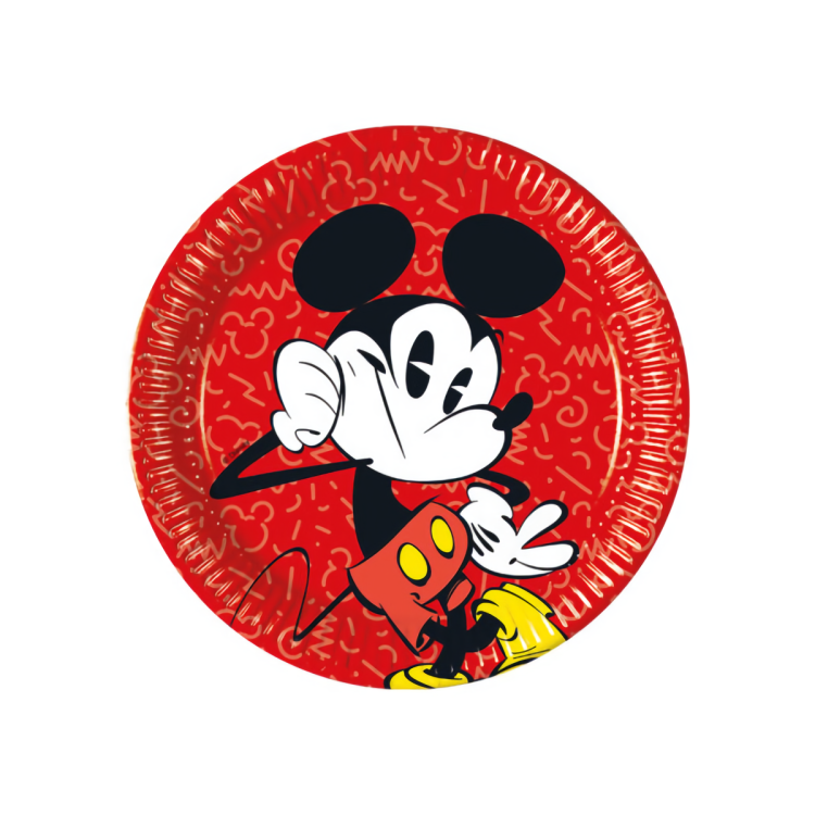 8 Farfurii Mickey Super Cool - 23 cm