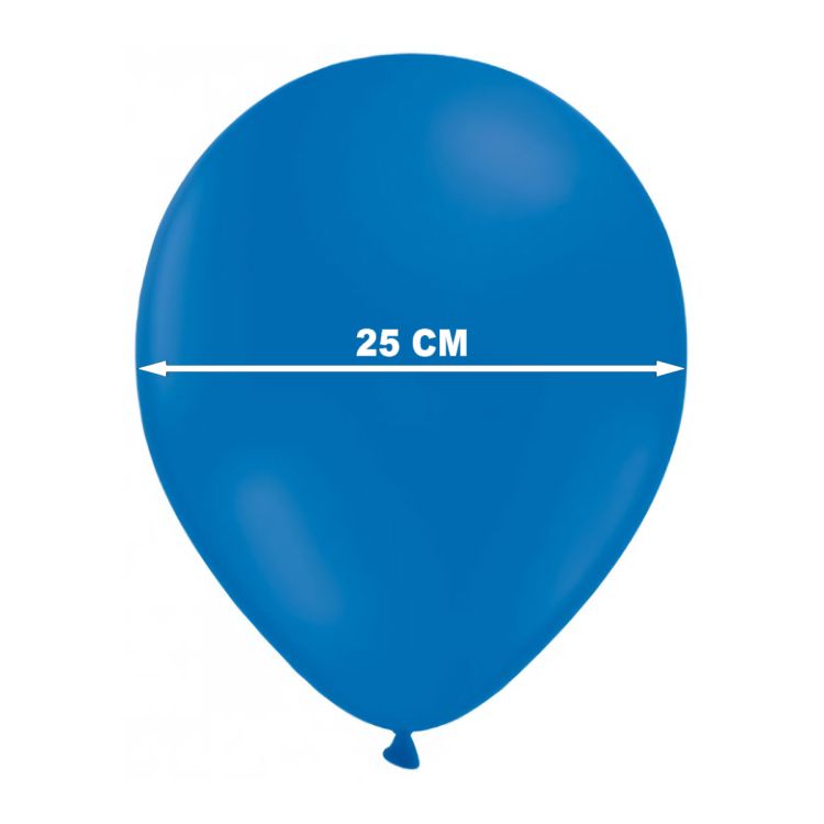 Baloane latex albastre 25 cm - 100 buc.