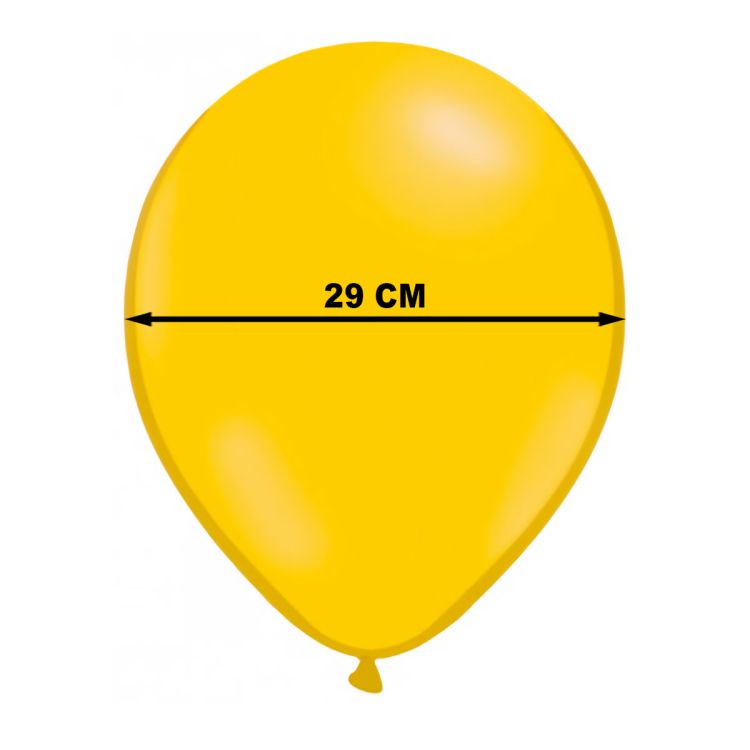 Baloane rotunde asortate 29 cm - 100 buc
