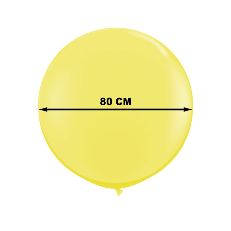 Balon Jumbo galben diametrul 80 cm pentru petreceri, nunti, botezuri