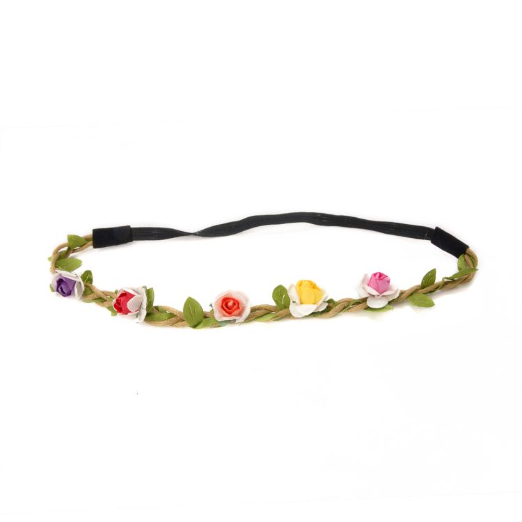 Bentita hippie cu floricele multicolore