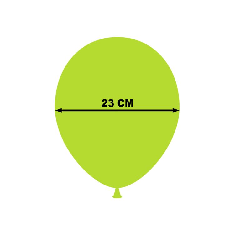 20 baloane verde lime 23 cm