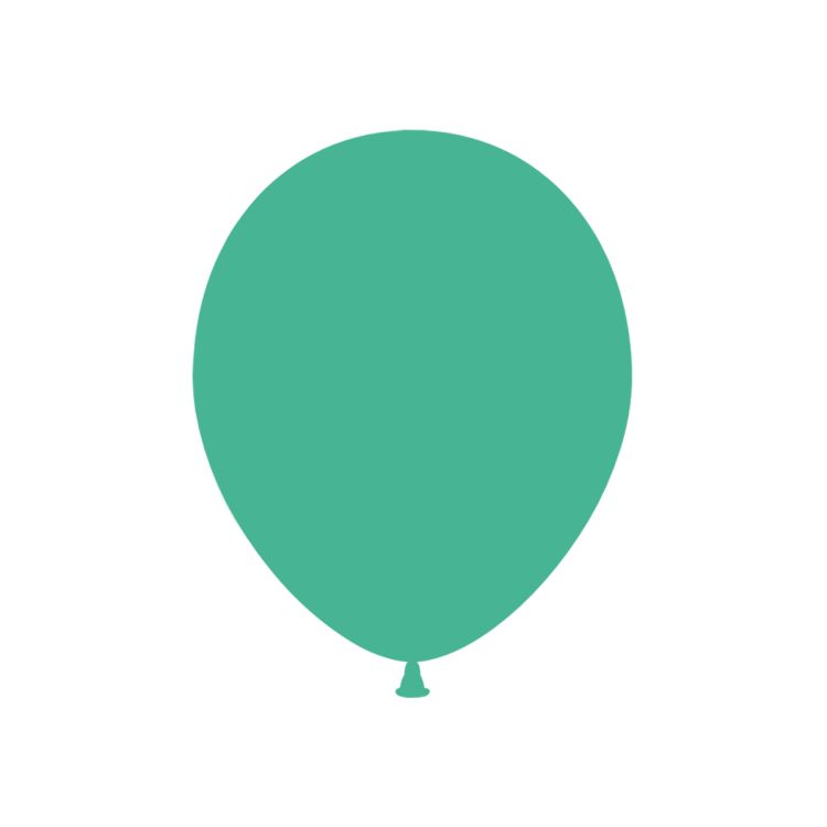 20 baloane verde menta 23 cm