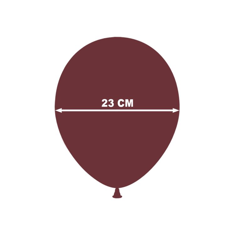 50 baloane maro 23 cm
