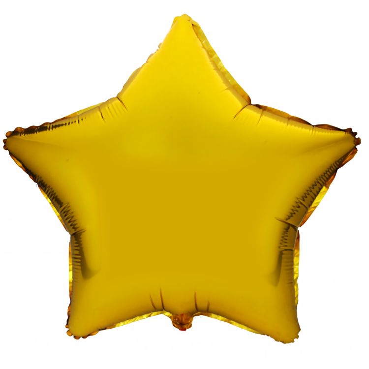 Balon auriu in forma de stea 45 cm