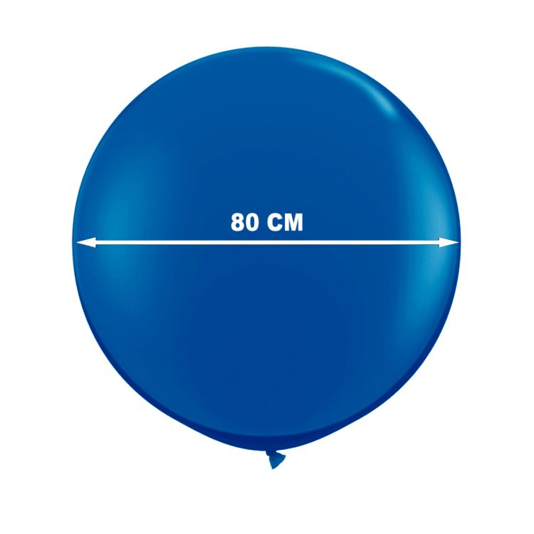Balon Jumbo albastru diametrul 80 cm pentru petreceri, nunti, botezuri