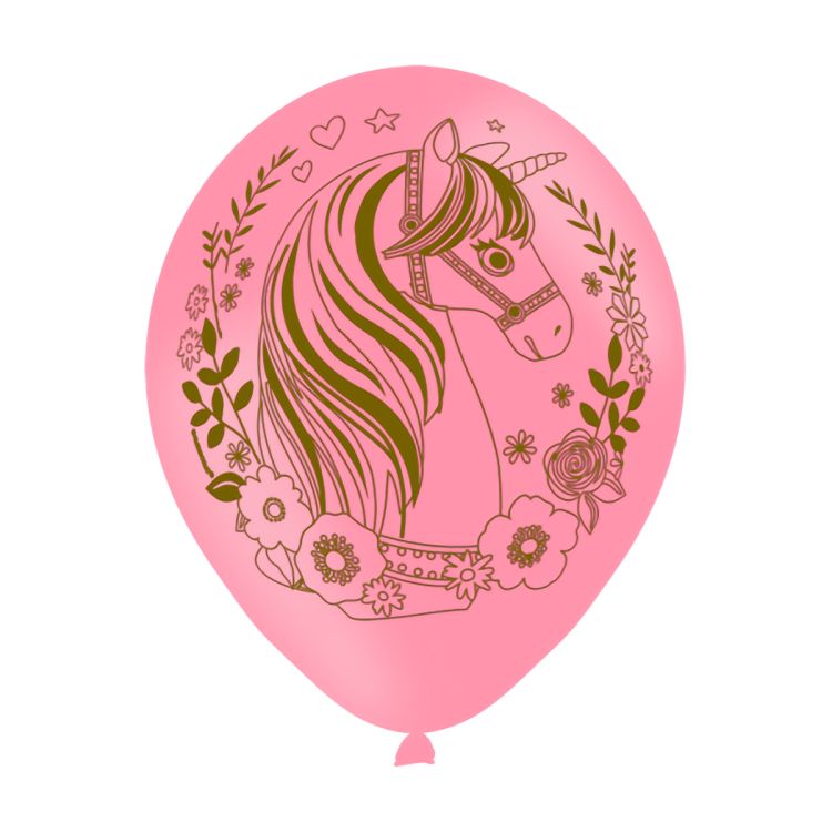 6 baloane unicorn magic 27.5 cm